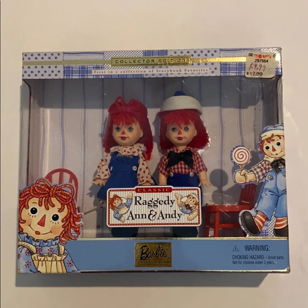 BARBIE Kelly Tommy Raggedy Ann & Andy Vintage NIB
